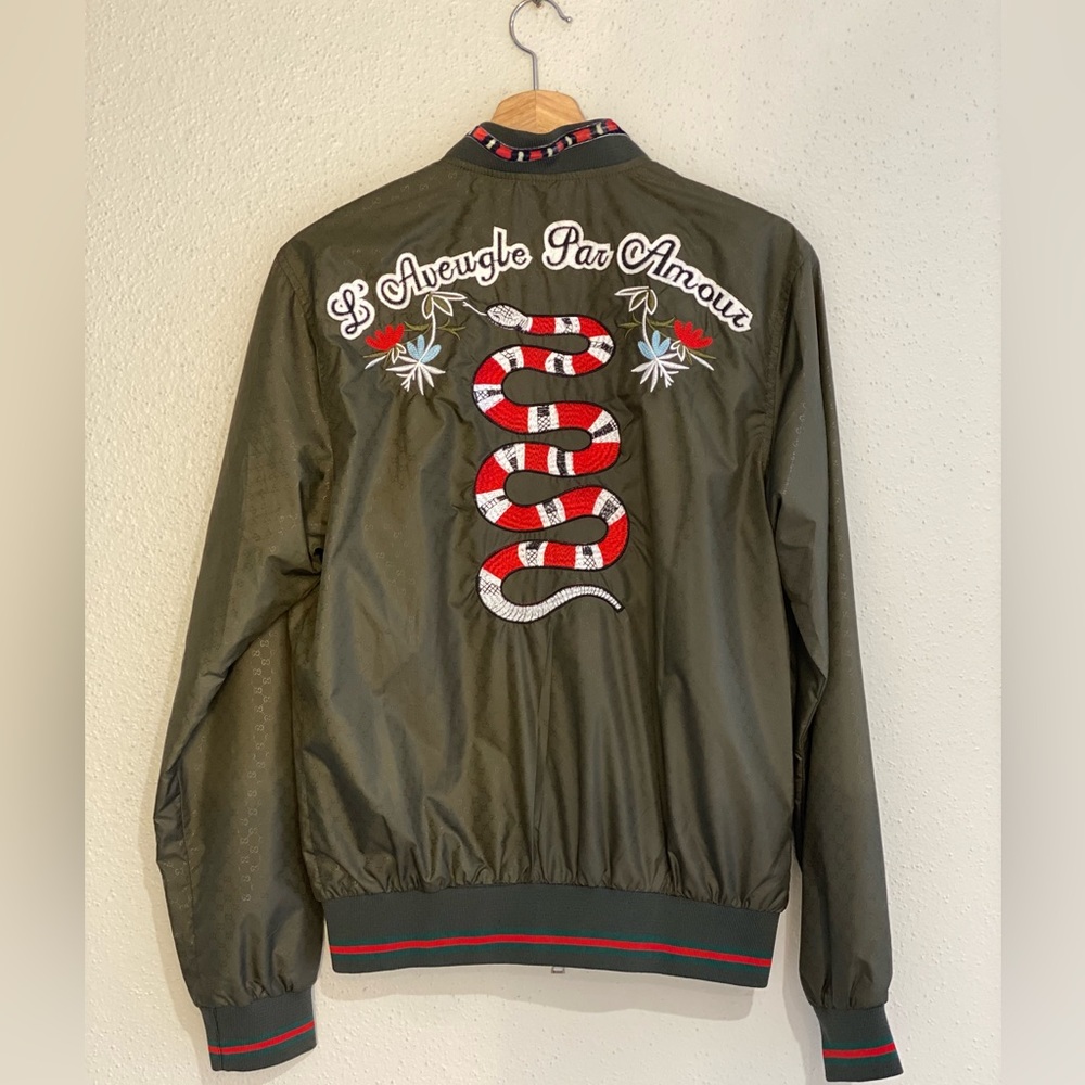 Olive green Gucci Jacket